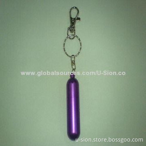 Bullet USB flash disk, golden with keychain for promotion